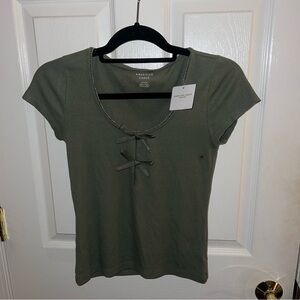 SOLD American Eagle Outfitters Women's Green Top